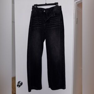 SHEIN Women's Black Straight Leg Jeans- never worn